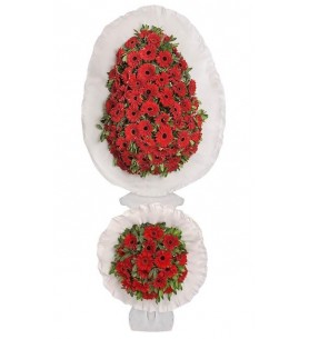 Çiftli Gerbera Çelenk