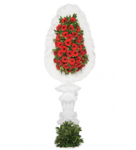 Kırmızı Gerbera Çelenk